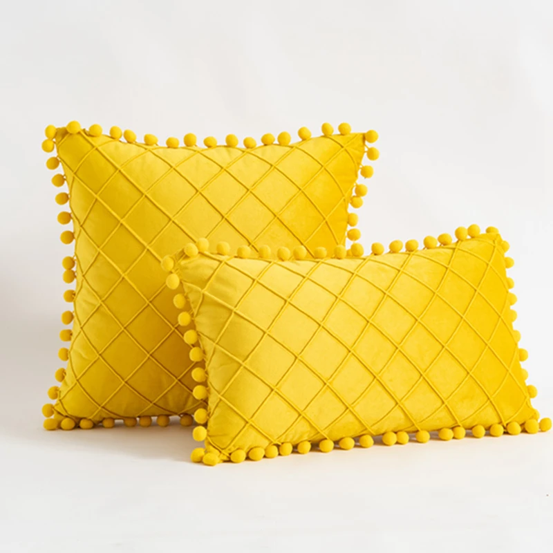 Inyahome Solid Colors Soft Velvet Cushion Cover Decorative Pillow Cover With Pompom Ball Sofa Cushions 45x45cm Decor Living Room
Inyahome Solid Colors Soft Velvet Cushion Cover Decorative Pillow Cover With Pompom Ball Sofa Cushions 45x45cm Decor Living Room