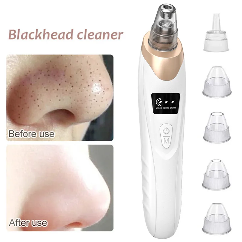 Blackhead Remover Vacuum Cleaner Skin Care Device Black Dot Machine Pore Suction Extractor Nose Cleansing Face Acne Clean Point
Blackhead Remover Vacuum Cleaner Skin Care Device Black Dot Machine Pore Suction Extractor Nose Cleansing Face Acne Clean Point