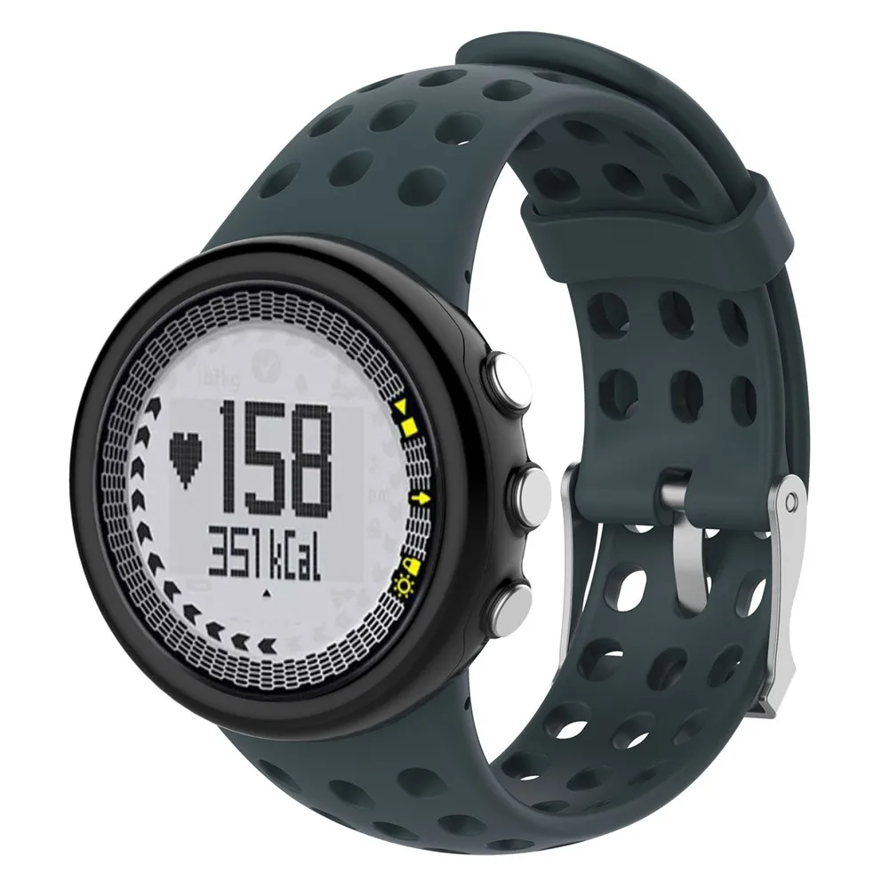 Ремешок спортивный силиконовый для SUUNTO Quest M1 M2 M4 M5 Series M универсальный мужской