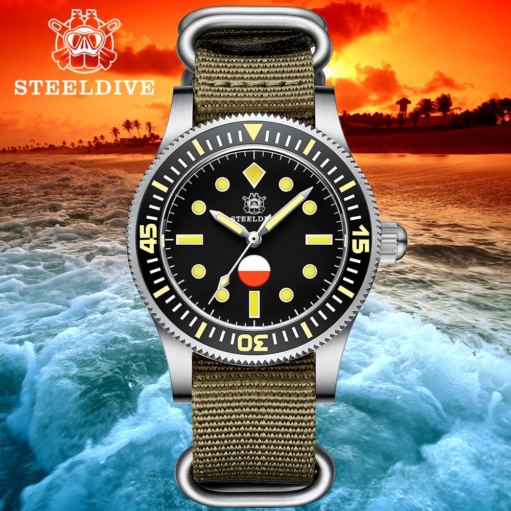 STEELDIVE SD1952T Hygrometer Swiss C3 Super Green Luminous Japan NH35 Mechanical Wristwatch 300M Waterproof Men's Diving Watch
STEELDIVE SD1952T Hygrometer Swiss C3 Super Green Luminous Japan NH35 Mechanical Wristwatch 300M Waterproof Men's Diving Watch