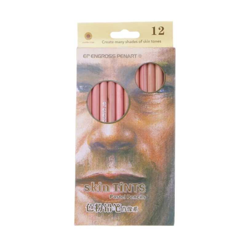 12Pcs Professional Soft Pastel Pencils Wood Skin Tint Pastel Colored Pencil K92F
12Pcs Professional Soft Pastel Pencils Wood Skin Tint Pastel Colored Pencil K92F