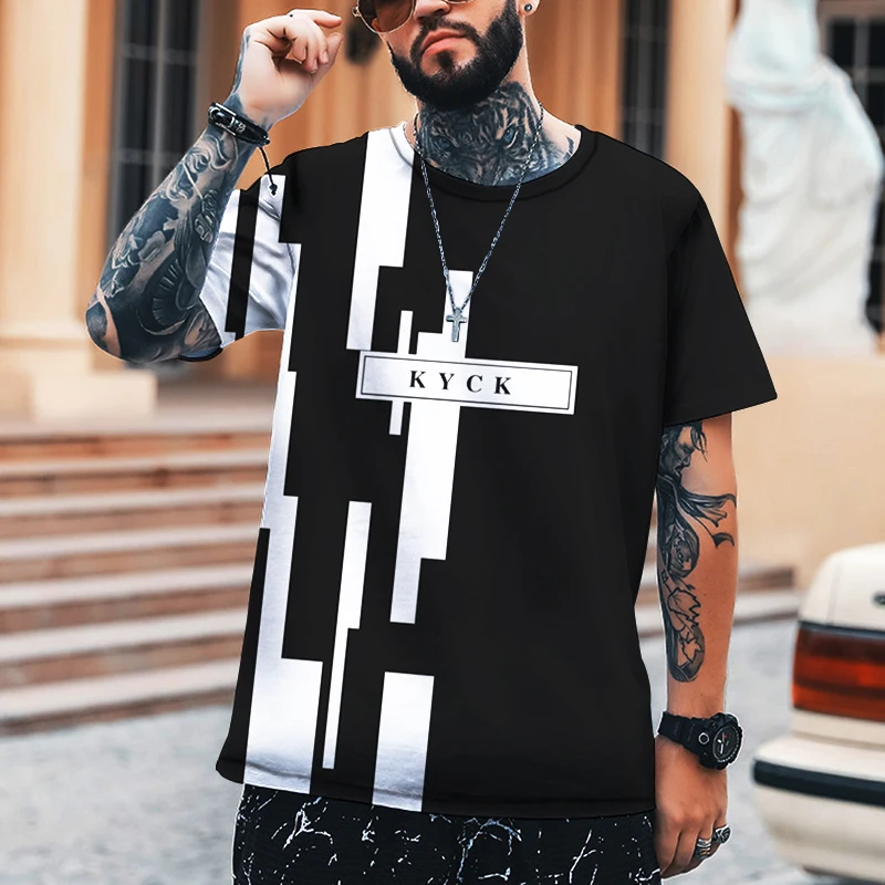 KYCK Men's Sports Shirt T-shirt Oversized Shirt New Letter Stitching Harajuku Design Fashion Casual Loose Top O-neck 6XL 
KYCK Men's Sports Shirt T-shirt Oversized Shirt New Letter Stitching Harajuku Design Fashion Casual Loose Top O-neck 6XL