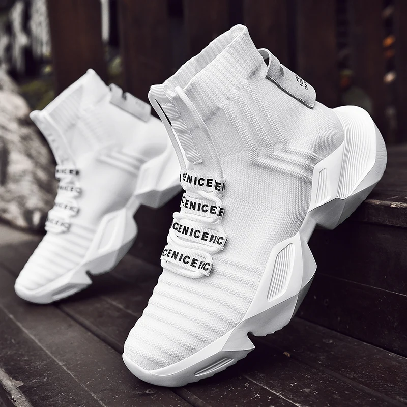 Socks Sneakers Men Knit Upper Breathable Sport Shoes Sock Boots Man Shoes High Top Running Shoes for Men Zapatillas De Deporte
Socks Sneakers Men Knit Upper Breathable Sport Shoes Sock Boots Man Shoes High Top Running Shoes for Men Zapatillas De Deporte