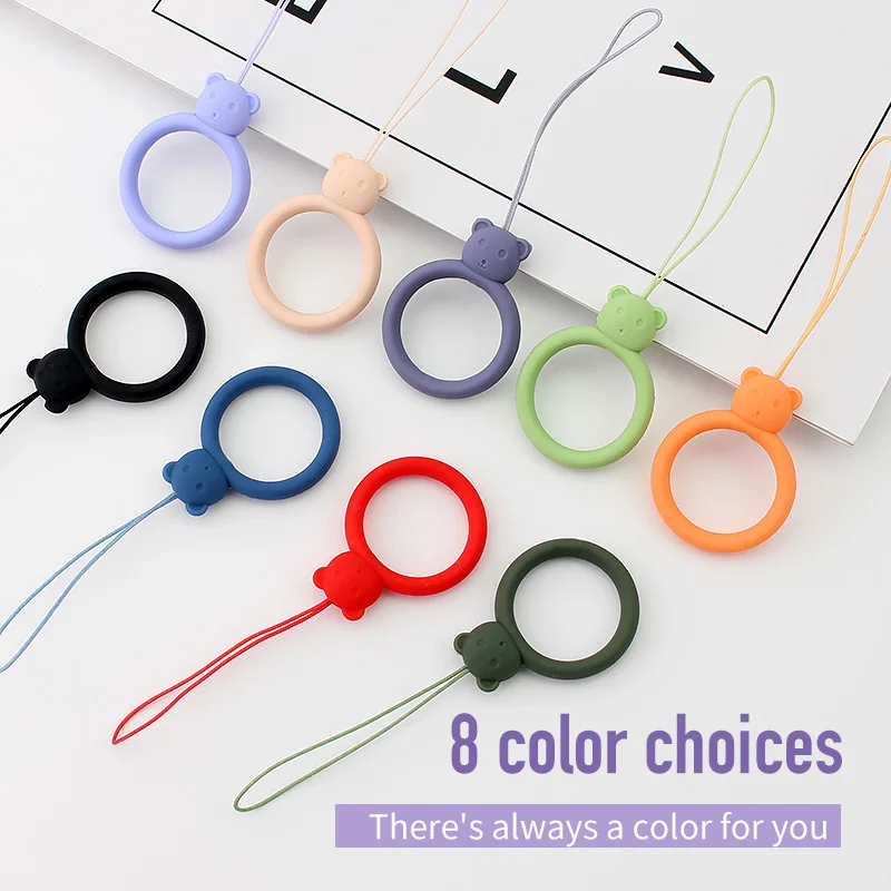 1PCs Cute Cartoon Phone Strap Silicone Pendant Mobile Phone Straps Lanyard Finger Ring Strap Key Ring Mobile Phone Accessories 
1PCs Cute Cartoon Phone Strap Silicone Pendant Mobile Phone Straps Lanyard Finger Ring Strap Key Ring Mobile Phone Accessories