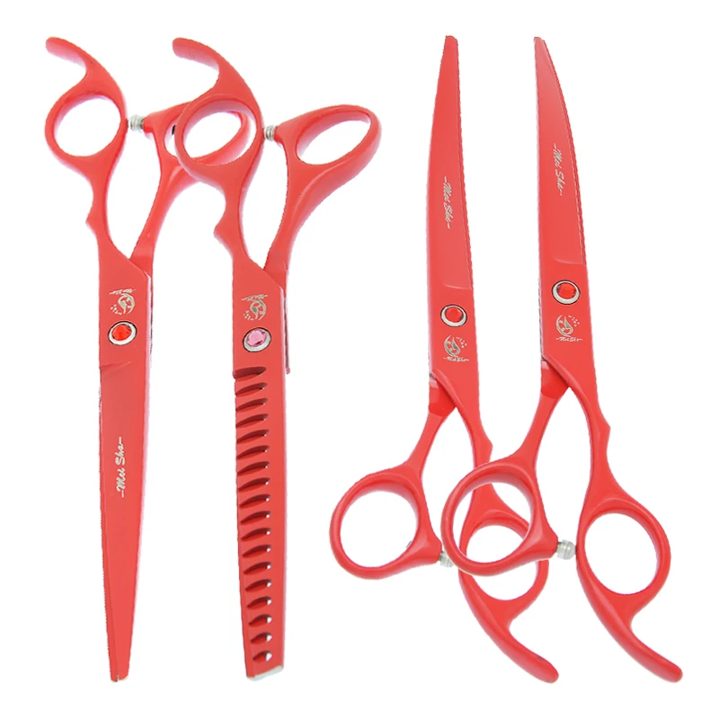 7.0" Professional Pet Grooming Scissors 18Teeth Fish Bone Thinning Scissors 440C Steel Dog Straight Curved Cutting Shears B0030A
7.0" Professional Pet Grooming Scissors 18Teeth Fish Bone Thinning Scissors 440C Steel Dog Straight Curved Cutting Shears B0030A