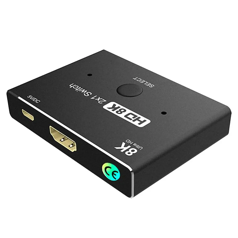 KVM HDMI-compatible 8k Two Cut One Switch Indicator Light Display Portable KVM HDMI-compatible 2X1 Switch
KVM HDMI-compatible 8k Two Cut One Switch Indicator Light Display Portable KVM HDMI-compatible 2X1 Switch