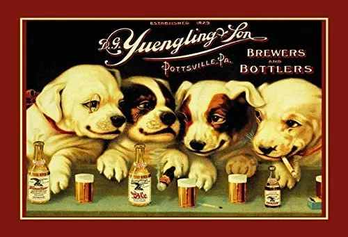 Bidesign Yuengling & Son Ale and Beer Dogs Metal Sign Rectangle Custom Metal Sign 16X12in-Bar Cafe Restaurant Home Decor
Bidesign Yuengling & Son Ale and Beer Dogs Metal Sign Rectangle Custom Metal Sign 16X12in-Bar Cafe Restaurant Home Decor