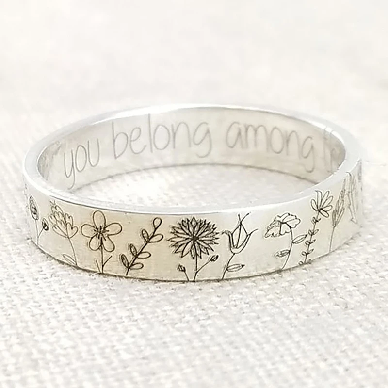 Vintage Wild Flower Rings for Women Girls Friends Simple Carved Dandelion Daisy Narcissus Floral Silver Ring Trendy Jewelry Gift
Vintage Wild Flower Rings for Women Girls Friends Simple Carved Dandelion Daisy Narcissus Floral Silver Ring Trendy Jewelry Gift