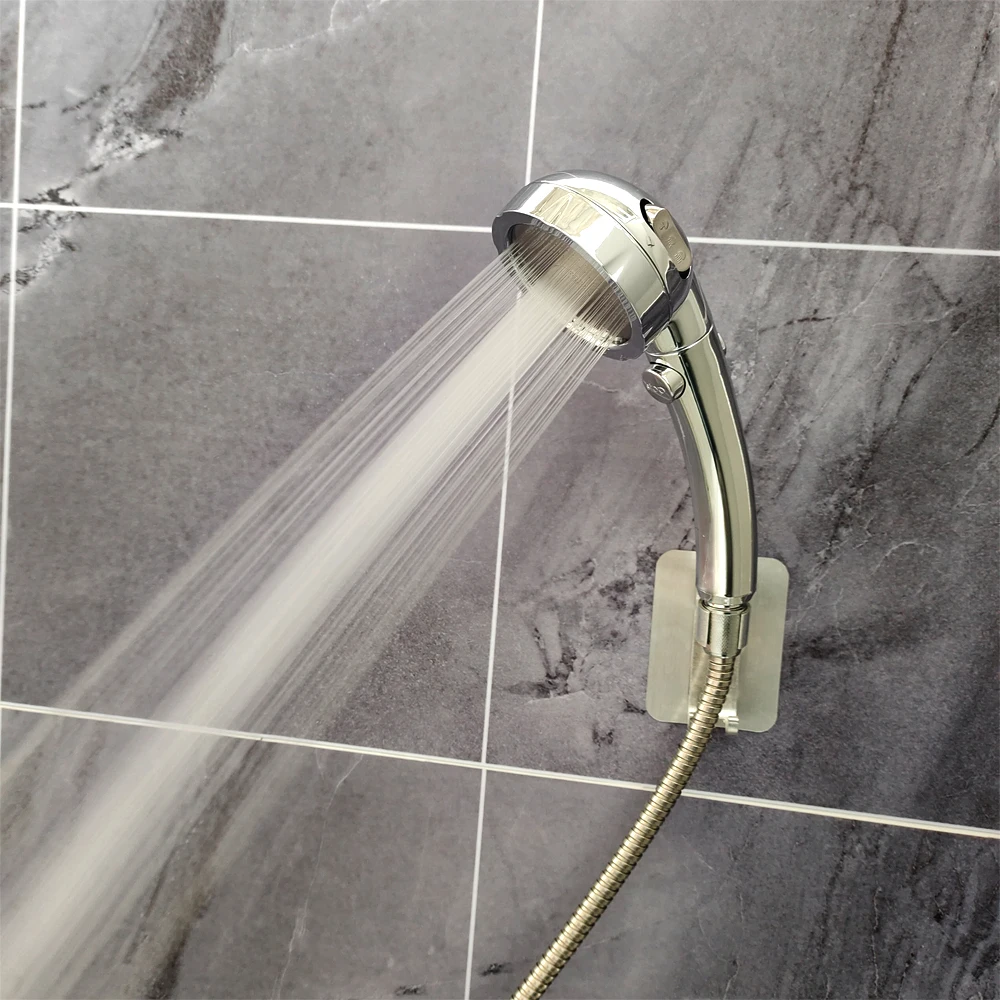 Bathroom Shower Head Stop Button High Pressure 3 Spary Setting Rainfall Jetting 360 degree Adjustable Hand Shower Head
Bathroom Shower Head Stop Button High Pressure 3 Spary Setting Rainfall Jetting 360 degree Adjustable Hand Shower Head