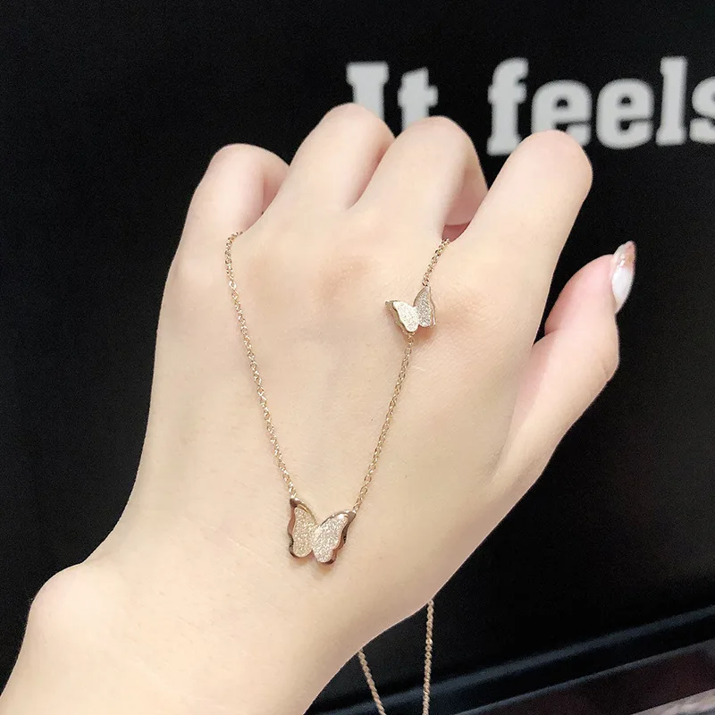 Korean Wave Butterfly Pendant Necklace for Women Temperament Wild Clavicle Chain High-end Personality Item Butterfly Necklace
Korean Wave Butterfly Pendant Necklace for Women Temperament Wild Clavicle Chain High-end Personality Item Butterfly Necklace