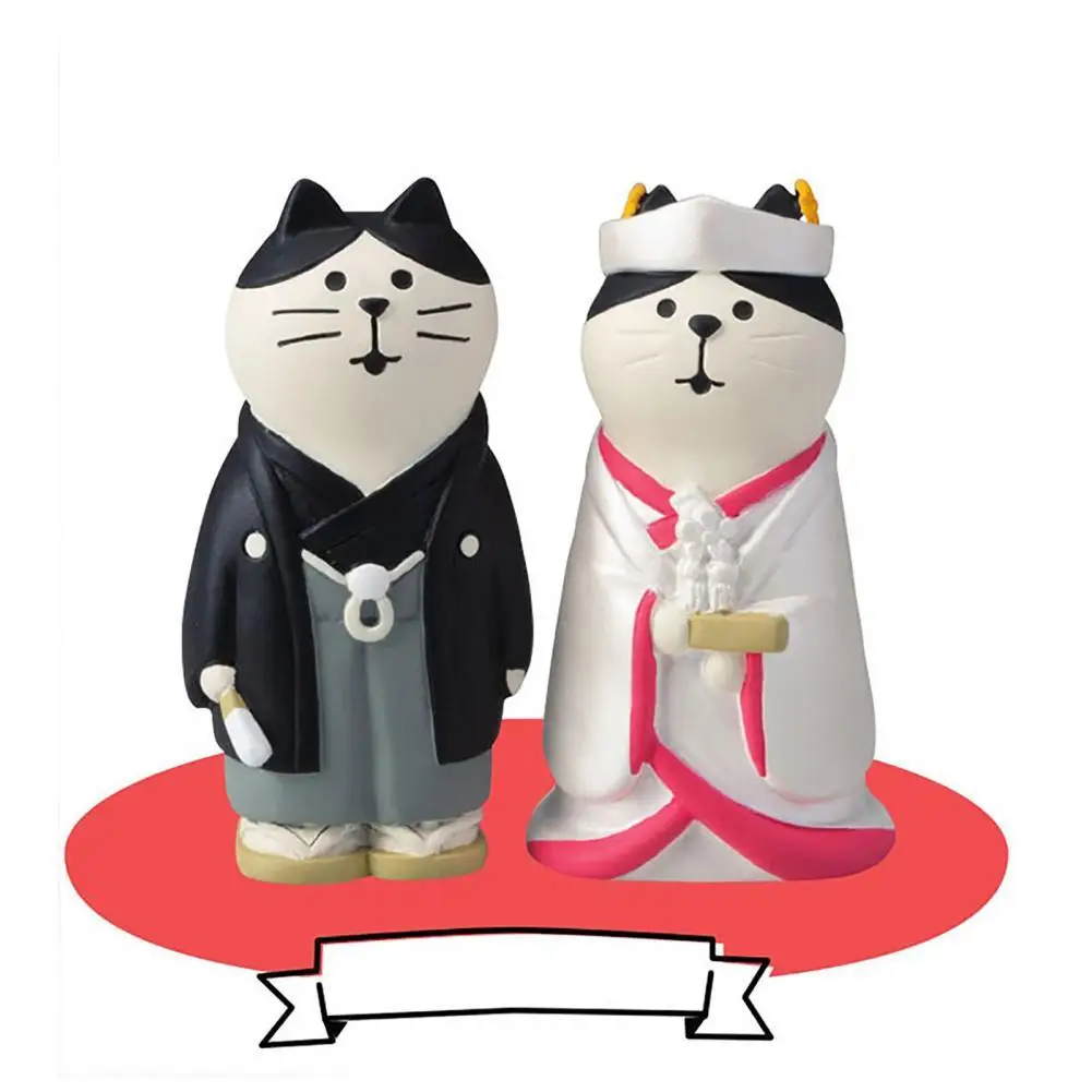 Cute Cartoon Cat Groom Bride Design Miniature Doll Car Cafe Home Desktop Decor Ornament Gift For Valentine's Day
Cute Cartoon Cat Groom Bride Design Miniature Doll Car Cafe Home Desktop Decor Ornament Gift For Valentine's Day