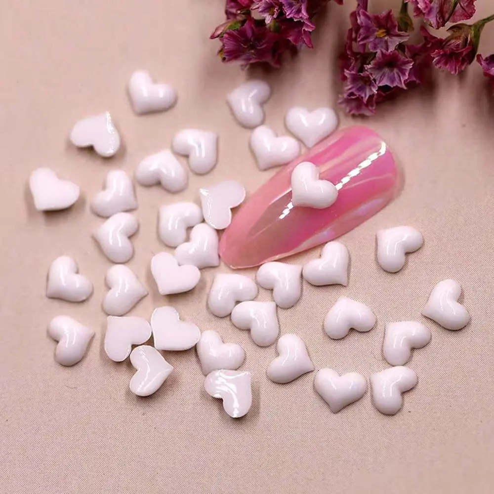 Nail Art Heart Shaped Jewelry Japanese Style 3D White Love Heart Ball DIY Nail Art Decoration Manicure Accessories
Nail Art Heart Shaped Jewelry Japanese Style 3D White Love Heart Ball DIY Nail Art Decoration Manicure Accessories