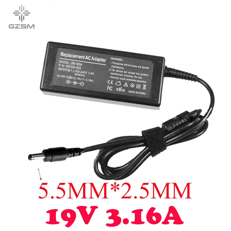 19 в 3.16A ноутбук блок питания для hp EVO N105 N115 N180 адаптер 17XL365 зарядное устройство C8246A