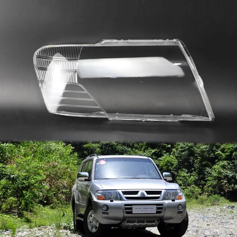 Для Mitsubishi pajero v73 v75 v77 2003 2011 чехол для объектива абажур фары Прозрачная крышка