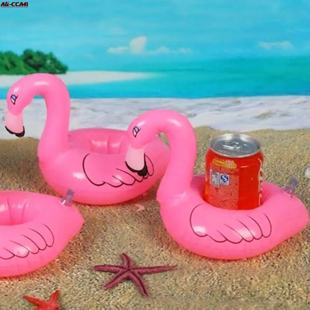 

Мини-Виниловый фламинго, Плавающий надувной напиток, может использоваться в качестве украшения для бассейна