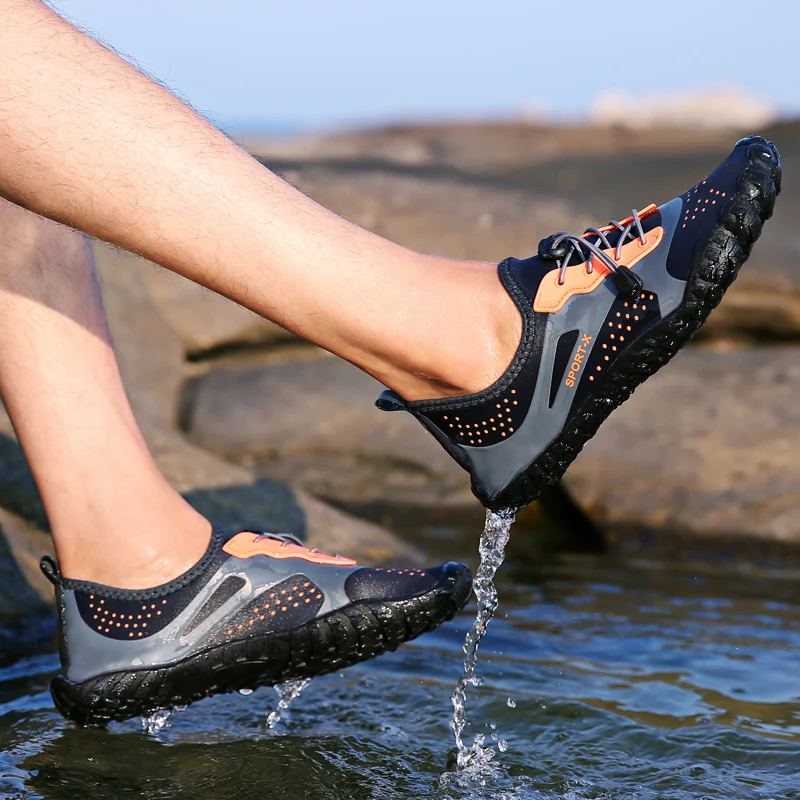 Five Fingers Aqua Shoes Women Sport Swimming Climbing Breathable Anti-Slippery Beach Shoes Men Upstream Water Shoes Sneakers
Five Fingers Aqua Shoes Women Sport Swimming Climbing Breathable Anti-Slippery Beach Shoes Men Upstream Water Shoes Sneakers