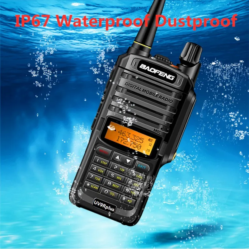 2pcs NEW BaoFeng UV-9R plus IP68 Waterproof Dual Band Radio VHF/UHF 136-174/400-520MHz 5W 128CH FM PMR Portable Two Way Radio
2pcs NEW BaoFeng UV-9R plus IP68 Waterproof Dual Band Radio VHF/UHF 136-174/400-520MHz 5W 128CH FM PMR Portable Two Way Radio