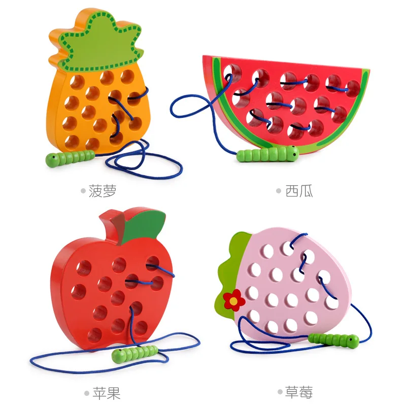 Kids Wooden Toy Caterpillar Eating Fruit Maze Game Baby Threading Rope Training Life Skills Puzzle Educational Toys for Children
Kids Wooden Toy Caterpillar Eating Fruit Maze Game Baby Threading Rope Training Life Skills Puzzle Educational Toys for Children