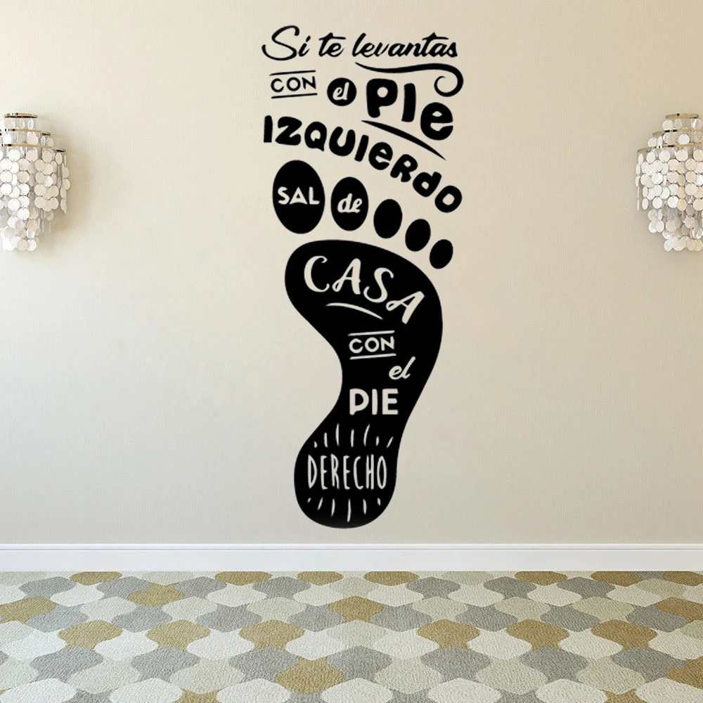 Creative sole spanish Wall Stickers Quote Wall Decals For Room Decor Sticker Wallpaper Bedroom Vinyl Decal Poster Mural RU156 
Creative sole spanish Wall Stickers Quote Wall Decals For Room Decor Sticker Wallpaper Bedroom Vinyl Decal Poster Mural RU156
