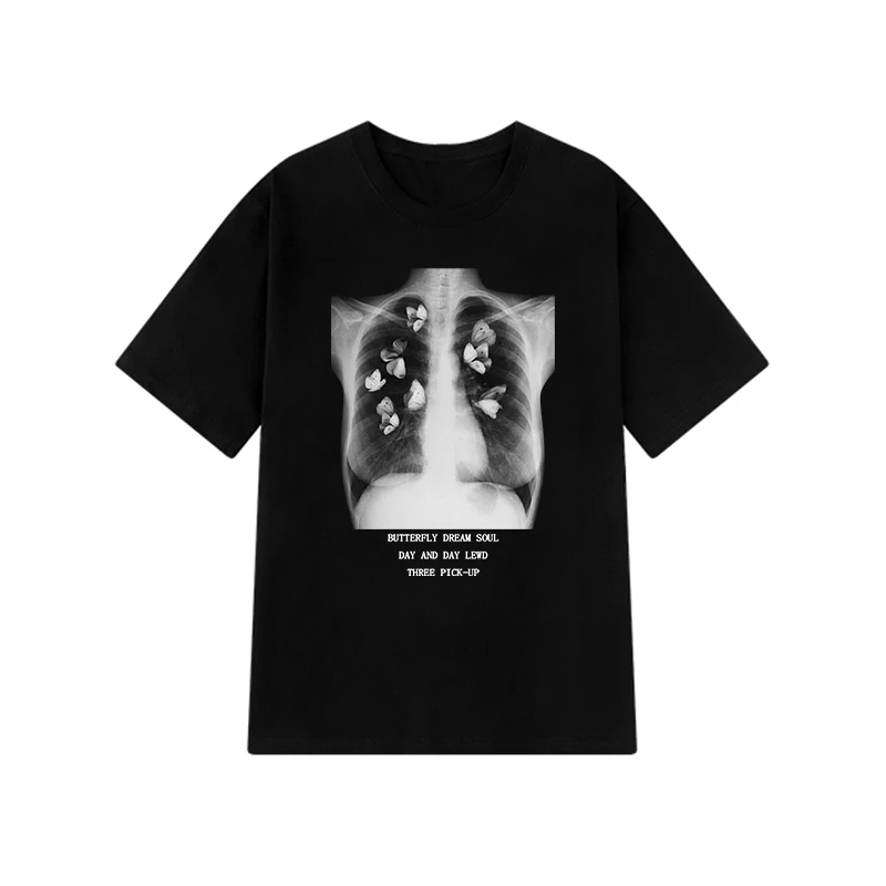 Summer Gothic Butterfly Anime Women T-shirt Y2K Cotton Tops Ins Casual Harajuku Hip Hop Tees Dark Ulzzang
Summer Gothic Butterfly Anime Women T-shirt Y2K Cotton Tops Ins Casual Harajuku Hip Hop Tees Dark Ulzzang