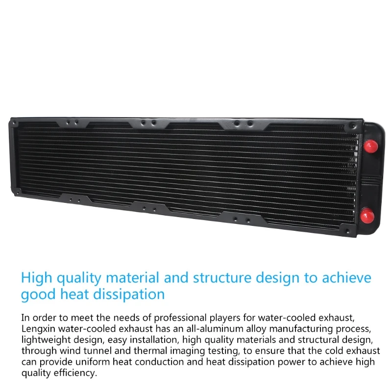 G1/4 Thread 480mm PC Water Heat Exchanger Computer Aluminum Heat Radiator Heat Sink for Computer Water Cooling System
G1/4 Thread 480mm PC Water Heat Exchanger Computer Aluminum Heat Radiator Heat Sink for Computer Water Cooling System