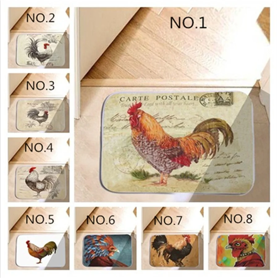 24"X16" Fashion Rooster Water-absorb Floor Bath Mat Toilet Room Memory Foam Coral Anti-slip Personalized Doormat
24"X16" Fashion Rooster Water-absorb Floor Bath Mat Toilet Room Memory Foam Coral Anti-slip Personalized Doormat