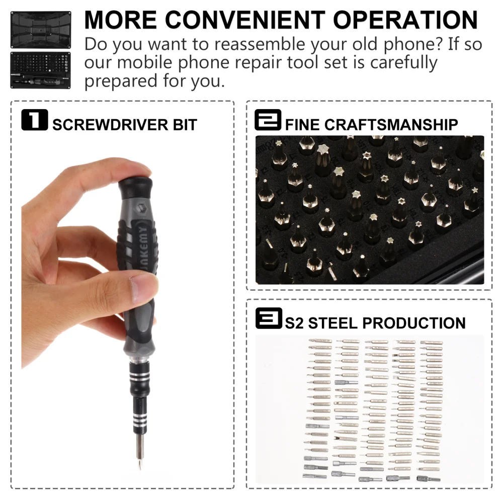 1 Set Multi-function Screwdriver Set Screwdriver Tools Electronics Repair Kit
1 Set Multi-function Screwdriver Set Screwdriver Tools Electronics Repair Kit