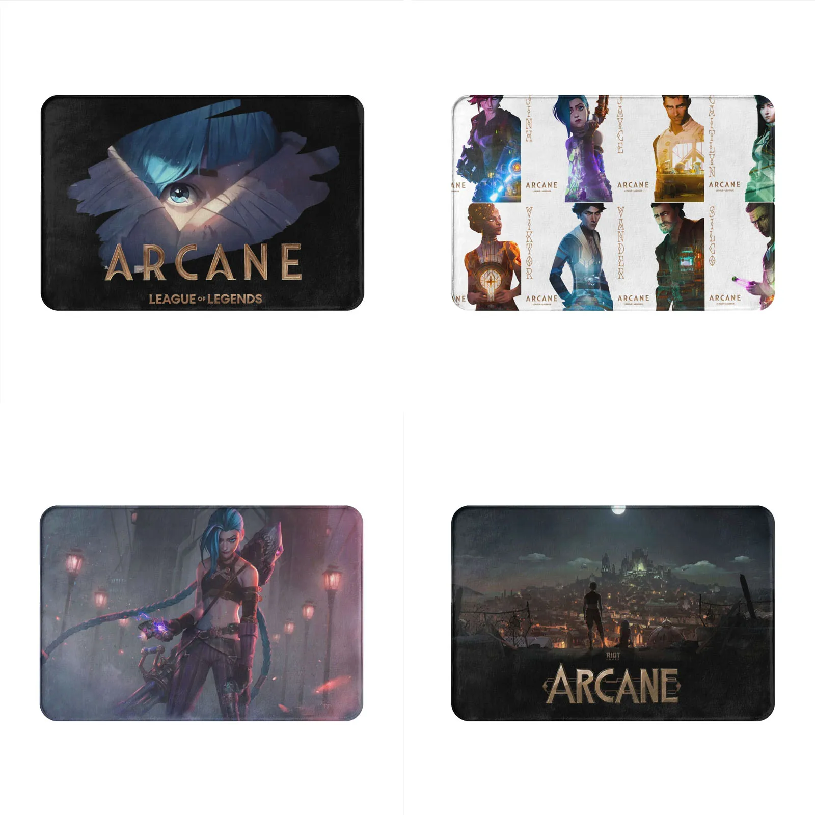 Arcane Jinx напольный коврик, входной коврик, резиновый напольный коврик, тонкий нескользящий коврик
Arcane Jinx напольный коврик, входной коврик, резиновый напольный коврик, тонкий нескользящий коврик