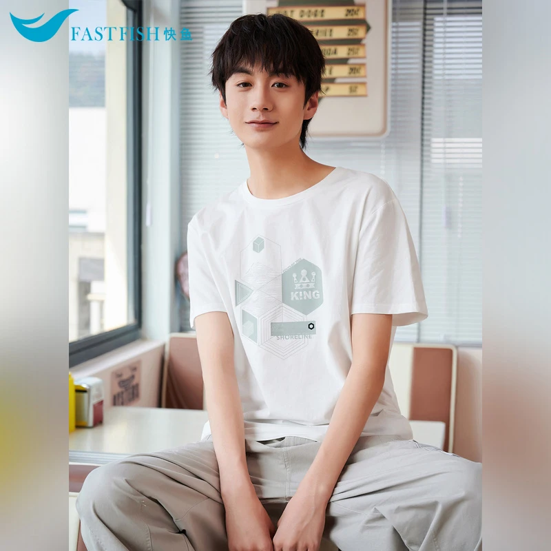 fastfish casual round neck pullover top men's summer youth fashion all-matching student short sleeve t-shirt
fastfish casual round neck pullover top men's summer youth fashion all-matching student short sleeve t-shirt
