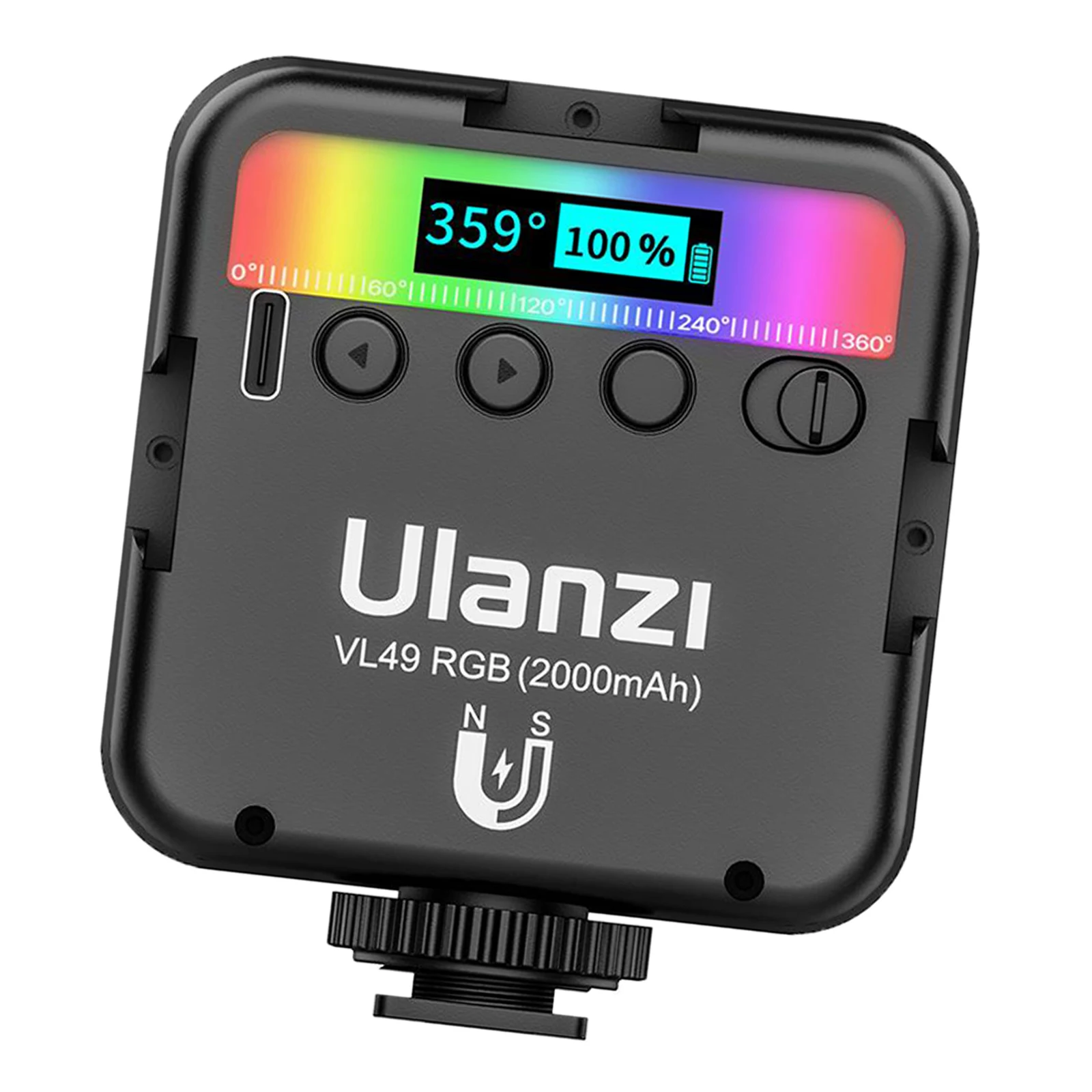 Portable Mini VL49 RGB Video Light, LED Camera Light LCD Display, Support Magnetic Attraction 
Portable Mini VL49 RGB Video Light, LED Camera Light LCD Display, Support Magnetic Attraction