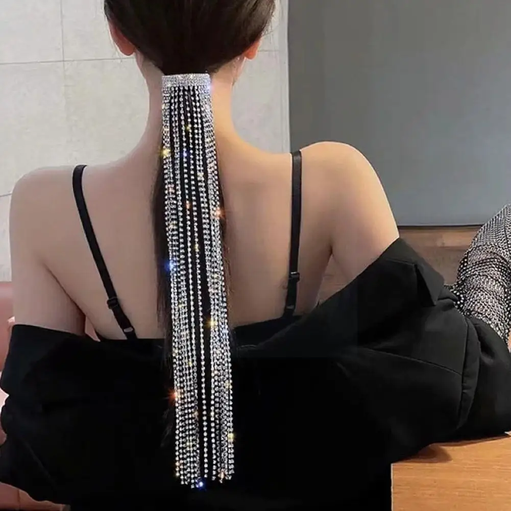 Luxury Shiny Full Long Chain Tassel Hairpins Bling Crystal Ponytail Holder Clips For Women Sexy Pary Nightclub D E6b4
Luxury Shiny Full Long Chain Tassel Hairpins Bling Crystal Ponytail Holder Clips For Women Sexy Pary Nightclub D E6b4