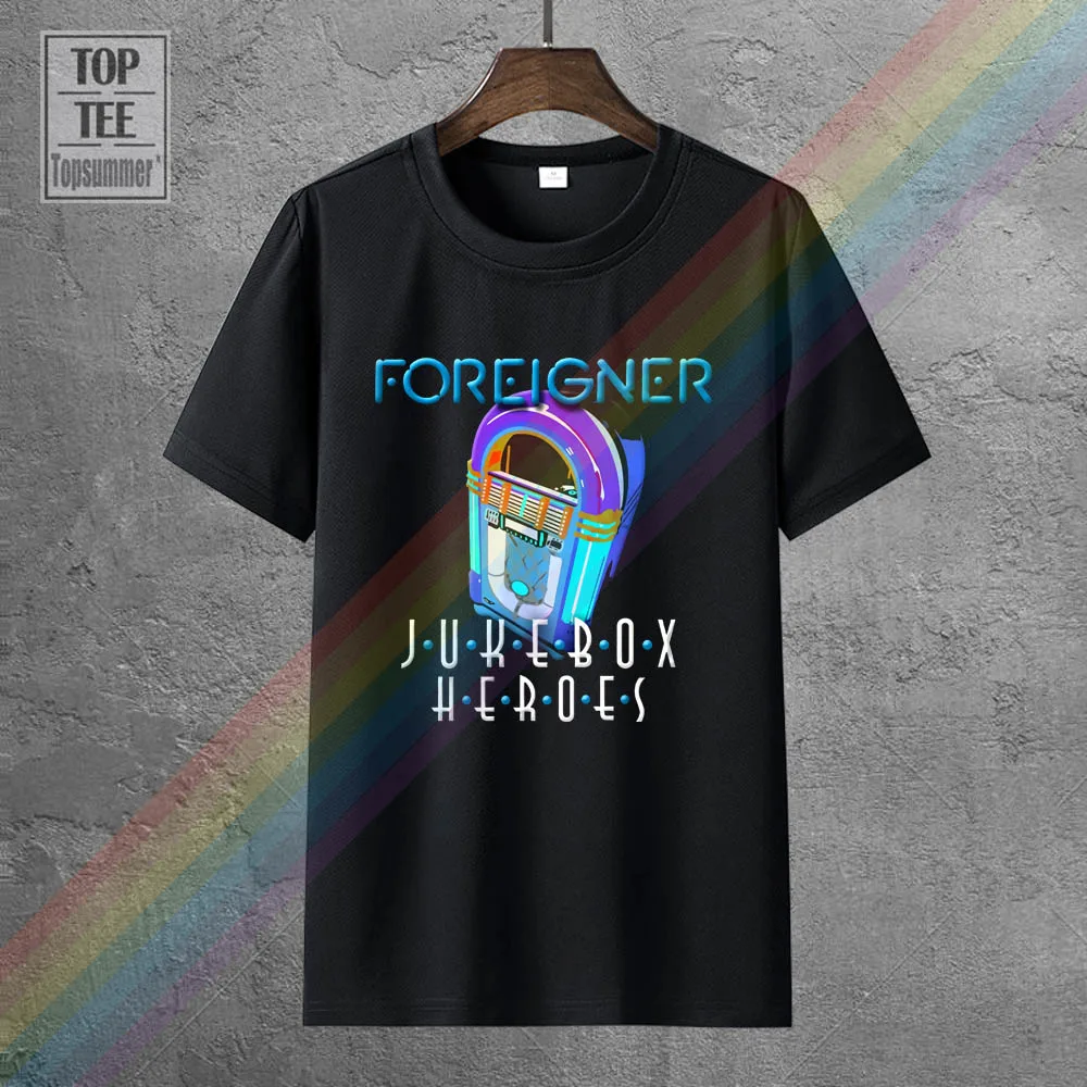 

New Foreigner Jukebox Heroes 80S Rock Band Black Men'S T Shirt Size S 4Xl