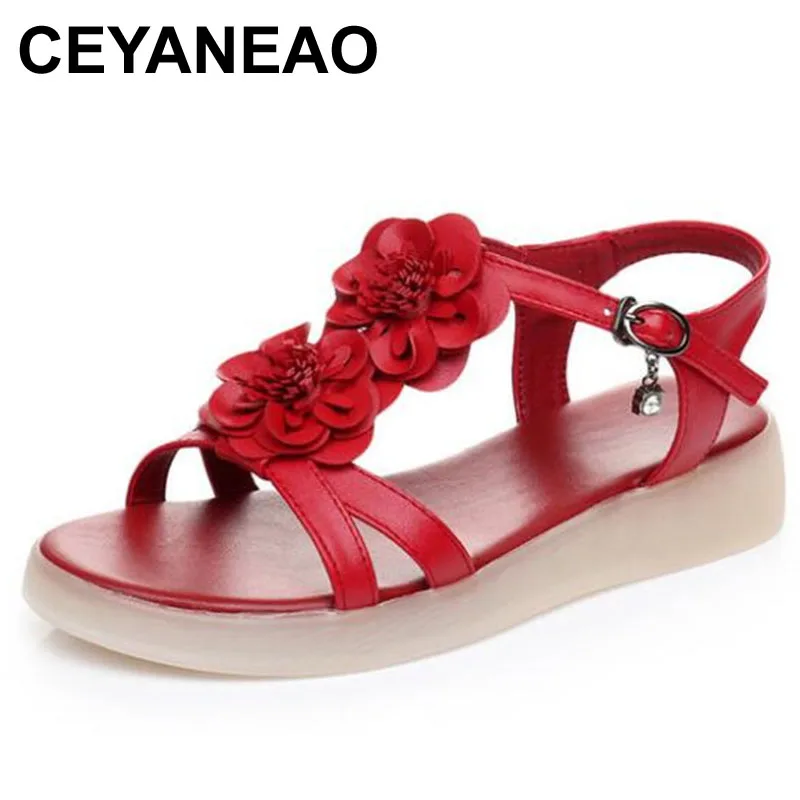 CEYANEAOSummer New Flat Sandals Non-slip Wear Soft Bottom Plus Size Sandals Fashion Flowers Genuine Leather Sandals Women Sandal
CEYANEAOSummer New Flat Sandals Non-slip Wear Soft Bottom Plus Size Sandals Fashion Flowers Genuine Leather Sandals Women Sandal