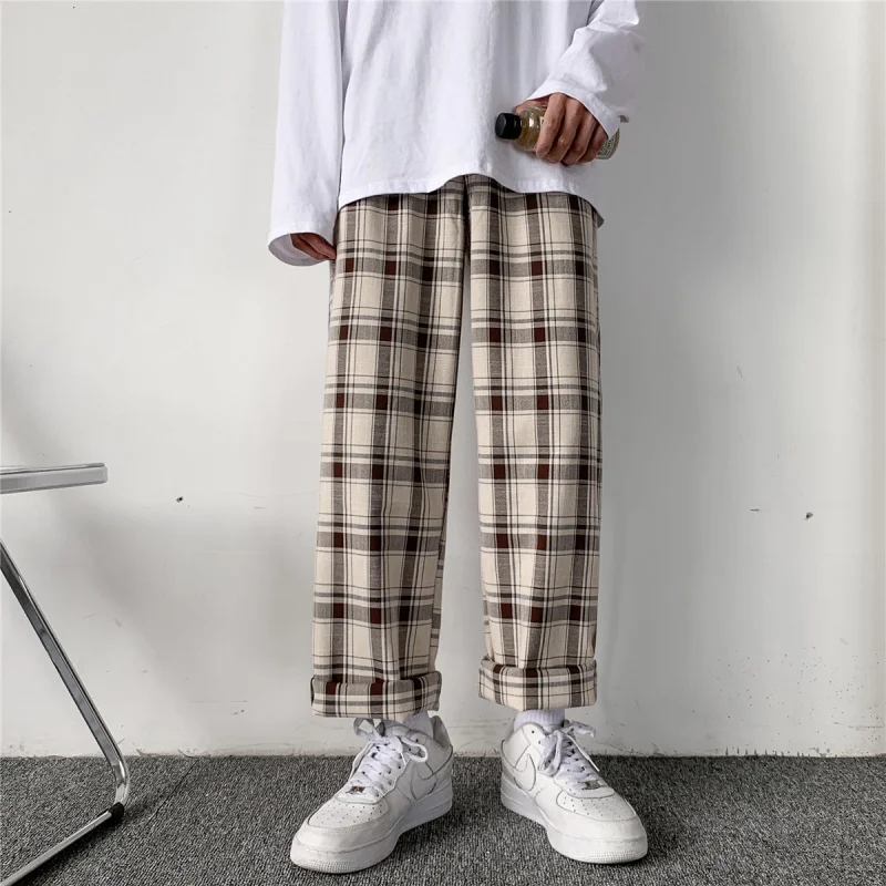 HOUZHOU Plaid Pants Women Korean Style Checked Trousers Harajuku Streetwear High Waist Casual Pants Wide Leg Pants Breathable
HOUZHOU Plaid Pants Women Korean Style Checked Trousers Harajuku Streetwear High Waist Casual Pants Wide Leg Pants Breathable