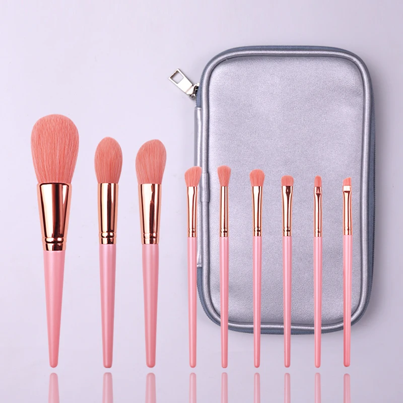 Оптовая продажа, набор кистей для макияжа с синтетическим ворсом розового цвета, 9 шт.
Оптовая продажа, набор кистей для макияжа с синтетическим ворсом розового цвета, 9 шт.