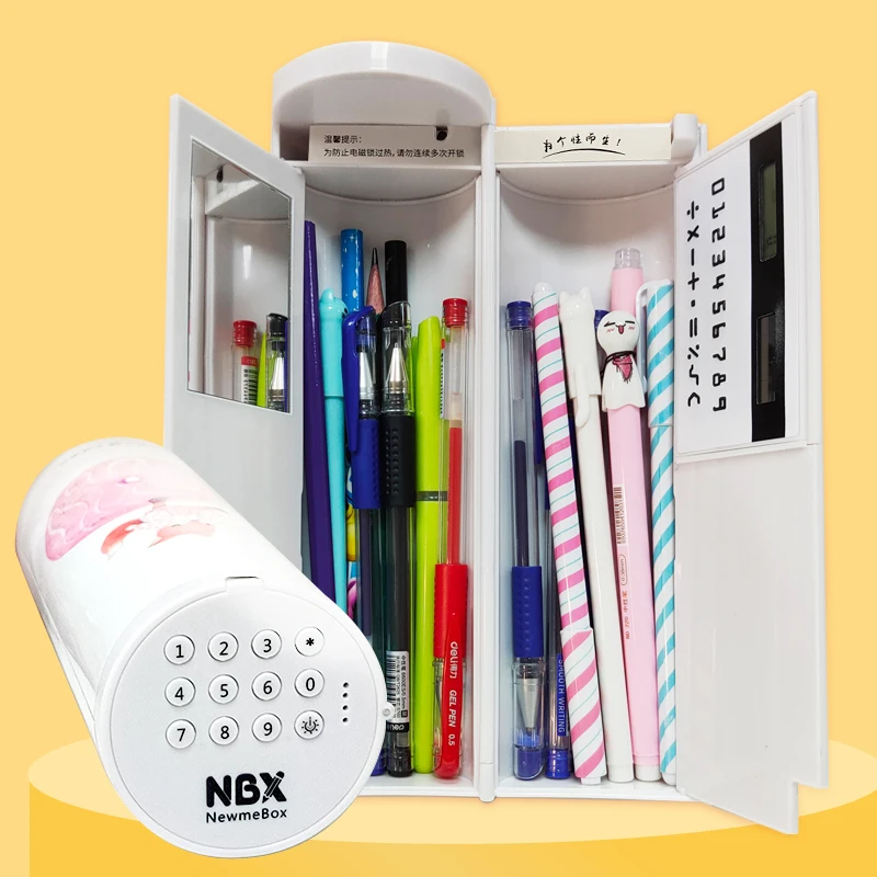 Quicksand Password Pencil Case USB Charging Calculator Solar Erasable Mirror High Capacity Pen Boxes School Supplies Stationery
Quicksand Password Pencil Case USB Charging Calculator Solar Erasable Mirror High Capacity Pen Boxes School Supplies Stationery