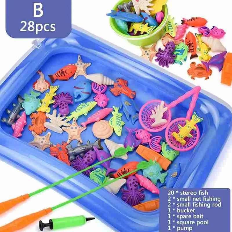 Children's Magnetic Fishing Toys Parent-child Interactive Toys Fishing Learning Early Education Kids Water Baby Bath Toys
Children's Magnetic Fishing Toys Parent-child Interactive Toys Fishing Learning Early Education Kids Water Baby Bath Toys