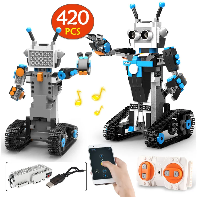 New City APP Dual Remote Control RC Robot Programmable Educational Building Blocks Bricks DIY Toys for Children Model
New City APP Dual Remote Control RC Robot Programmable Educational Building Blocks Bricks DIY Toys for Children Model