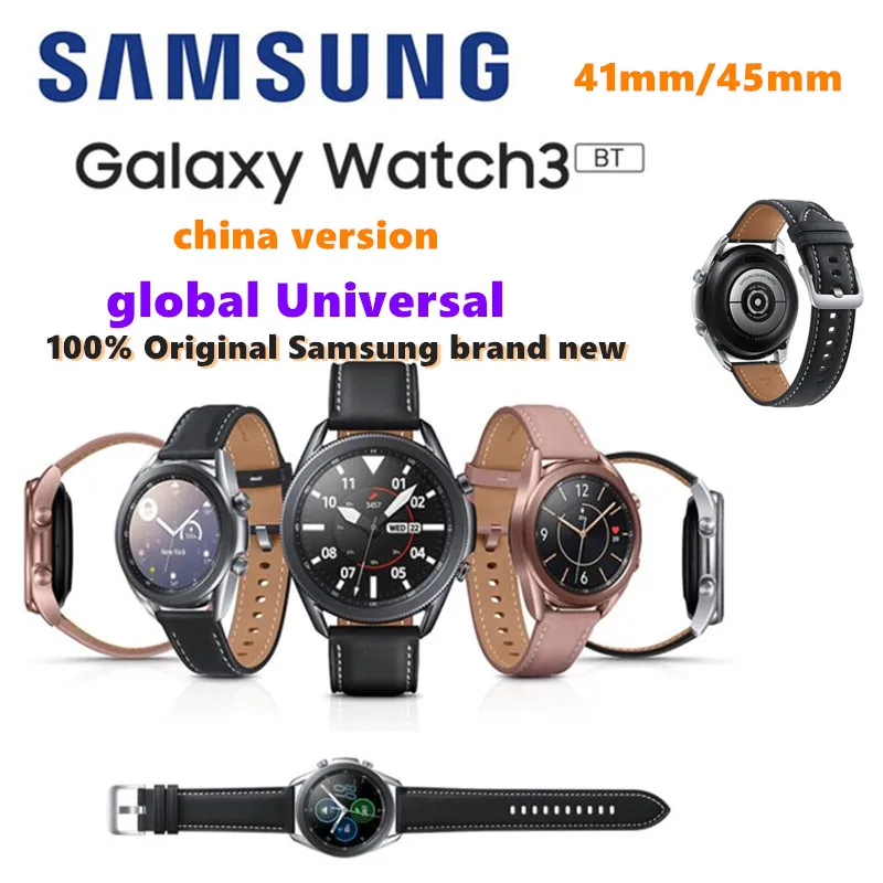 Original Samsung Galaxy Watch 3 Smart watch 45mm/41mm BT version Waterproof | IP68 | NFC | GPS | Bluetooth/ For Android iOS
Original Samsung Galaxy Watch 3 Smart watch 45mm/41mm BT version Waterproof | IP68 | NFC | GPS | Bluetooth/ For Android iOS