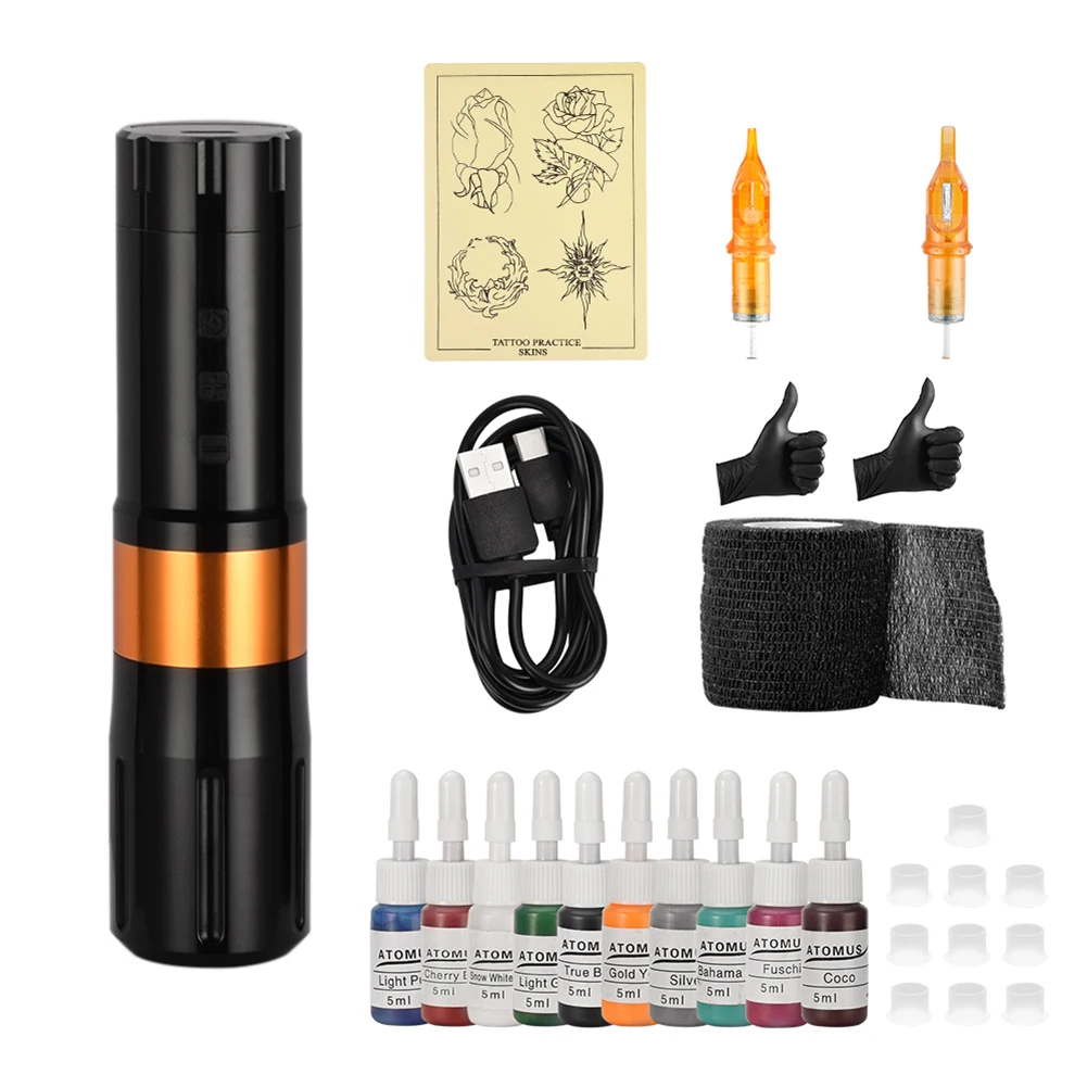 USB Durable Tattoo Practice Skin Tattoo Machine Needle Coloring Cup Set Permanent Makeup Rotary Pen Tattoo Machine Kits
USB Durable Tattoo Practice Skin Tattoo Machine Needle Coloring Cup Set Permanent Makeup Rotary Pen Tattoo Machine Kits