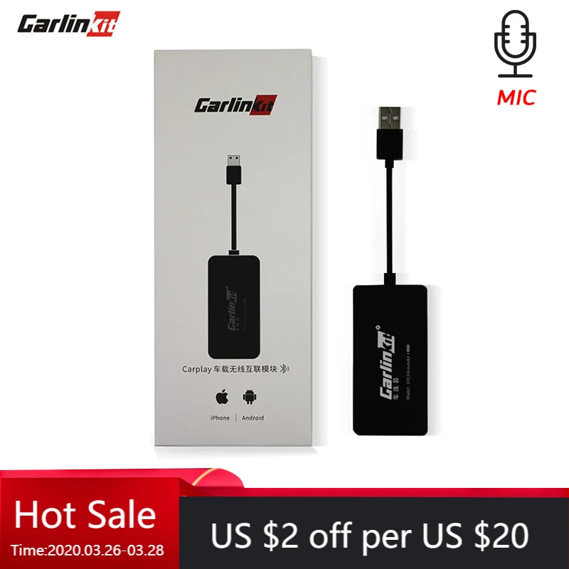Carlinkit Wireless Smart Link Apple CarPlay Dongle for Android Navigation Player Mini USB Carplay Stick with Built-in Microphone
Carlinkit Wireless Smart Link Apple CarPlay Dongle for Android Navigation Player Mini USB Carplay Stick with Built-in Microphone