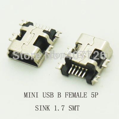 Free shipping 1000pcs/lot Mini USB connector B type 5pin SMT sink 1.7 USB socket female jack 2.0
Free shipping 1000pcs/lot Mini USB connector B type 5pin SMT sink 1.7 USB socket female jack 2.0