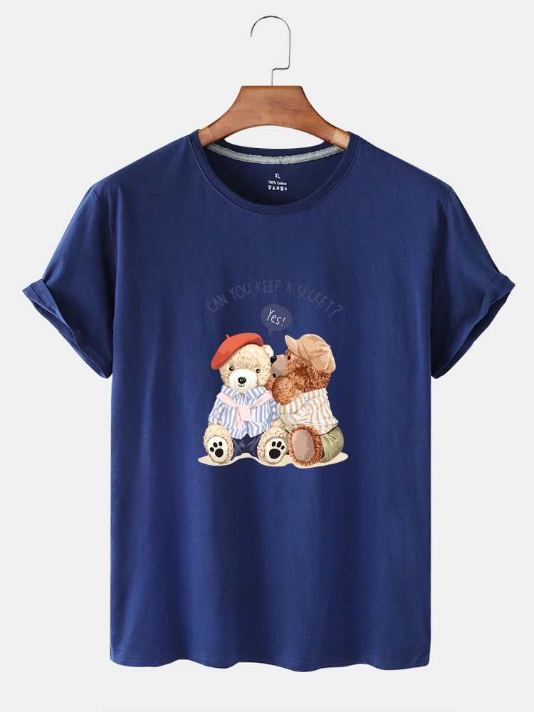 Summer New Arrival Big Yards Breathable Lovely Two Cartoon Bear Pattern Printed Harajuku Lady's Short Sleeve Loose T-shirt
Summer New Arrival Big Yards Breathable Lovely Two Cartoon Bear Pattern Printed Harajuku Lady's Short Sleeve Loose T-shirt