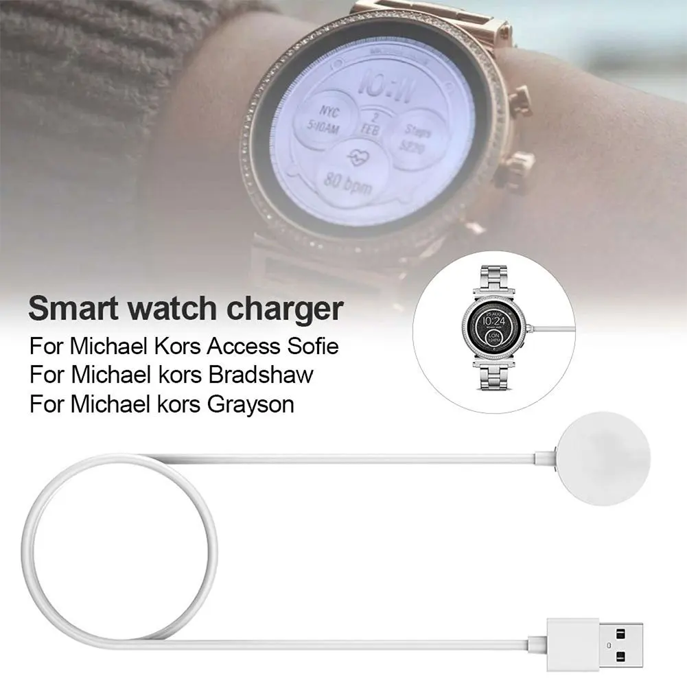 For Michael Kors Portable 1m USB Smart Watch Charger Cable Dock Charging Stand Power Cradle Smart Accessories
For Michael Kors Portable 1m USB Smart Watch Charger Cable Dock Charging Stand Power Cradle Smart Accessories