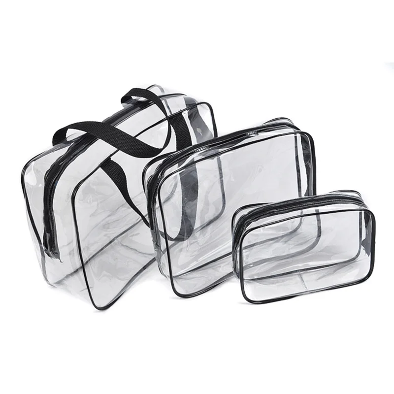 3Pcs Waterproof Transparent Bath Cosmetic Bag Women Make Up Case Travel Zipper Makeup Beauty Wash Organizer Toiletry Storage Kit 
3Pcs Waterproof Transparent Bath Cosmetic Bag Women Make Up Case Travel Zipper Makeup Beauty Wash Organizer Toiletry Storage Kit