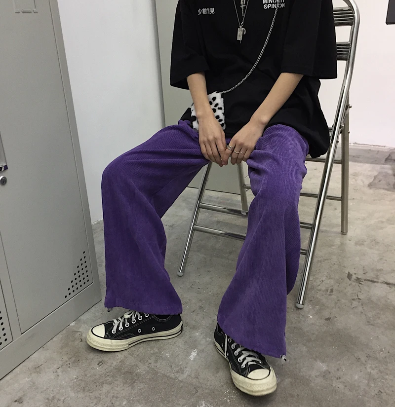 chic wide leg pants Korean style pockets elastic waist solid Women's Clothing loose casual Women's Clothing Capris purple
chic wide leg pants Korean style pockets elastic waist solid Women's Clothing loose casual Women's Clothing Capris purple