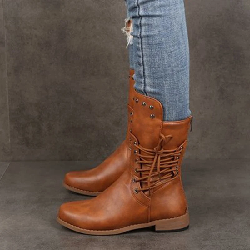Ladies Mid-tube Boots, Women's Rivet Low-heel Women's Zipper Shoes, Leather Women's Short Boots, Women's Boots Plus Size
Ladies Mid-tube Boots, Women's Rivet Low-heel Women's Zipper Shoes, Leather Women's Short Boots, Women's Boots Plus Size