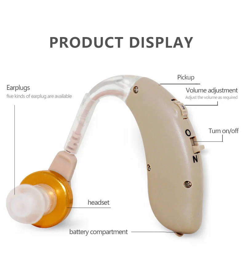 Профессиональный слуховой аппарат HHE мини-ушной цифровой усилитель звука