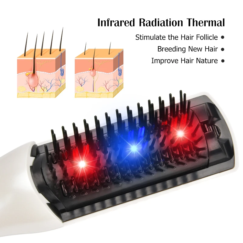 Hair Growth Massage Comb Infrared Health Laser Comb Anti-static Brush Hair Care Regrow Therapy Treatment Tangle Detangle Comb
Hair Growth Massage Comb Infrared Health Laser Comb Anti-static Brush Hair Care Regrow Therapy Treatment Tangle Detangle Comb