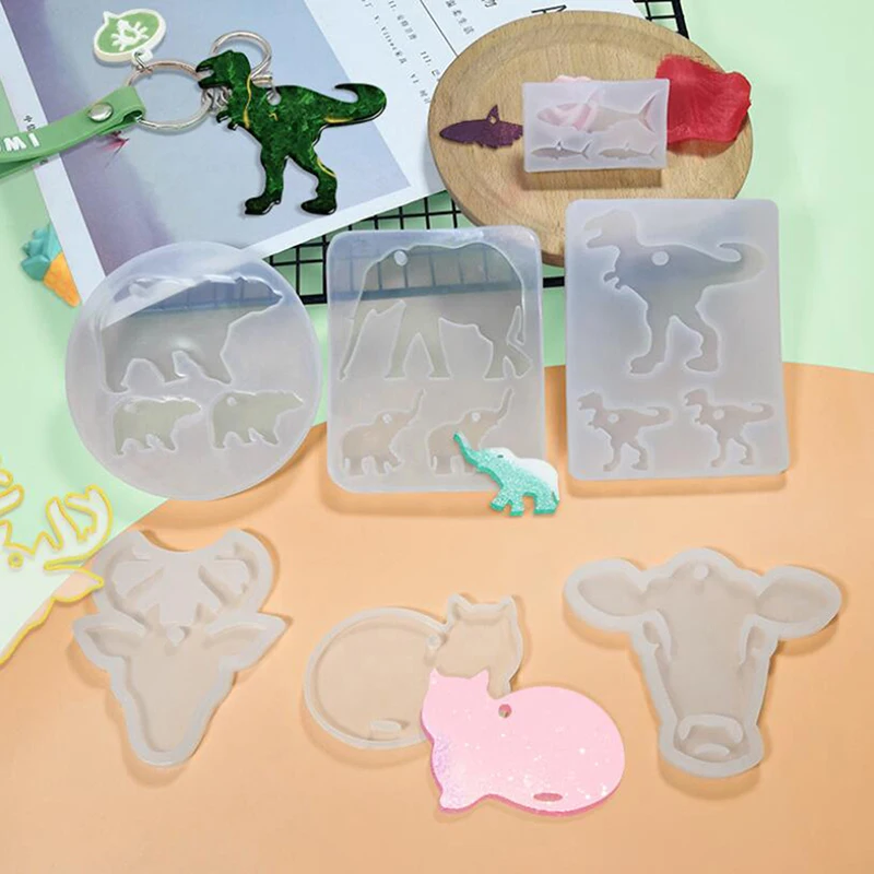 Animal Silicone Mould UV Epoxy Resin Crystal Pendant Mold DIY Keyring Jewelry Cow Elephant Tortoise Pattern
Animal Silicone Mould UV Epoxy Resin Crystal Pendant Mold DIY Keyring Jewelry Cow Elephant Tortoise Pattern